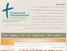 Tablet Screenshot of kirche-hilsbach-weiler.de